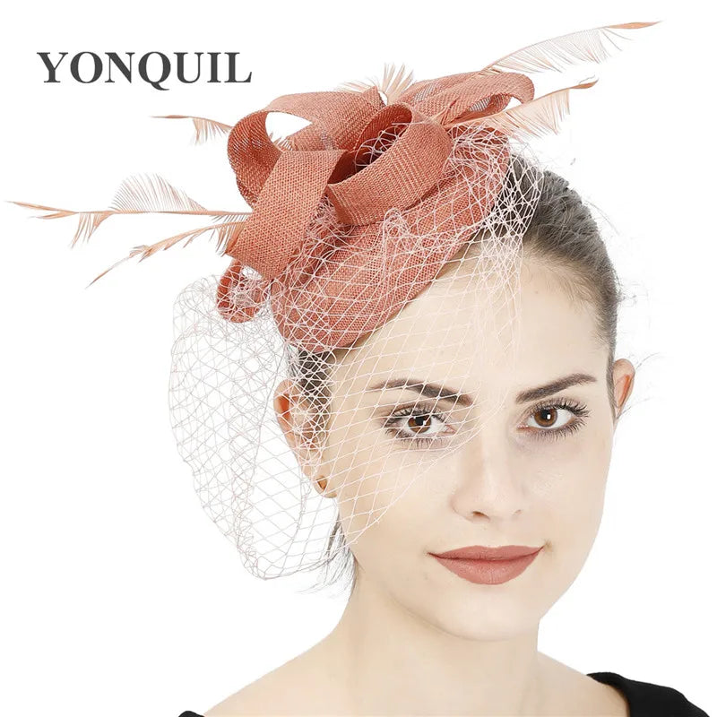 chapeau bibi avec voilette vintage