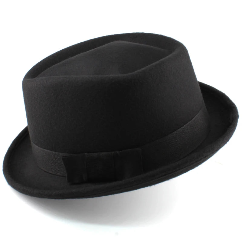 chapeau porkpie feutre vintage