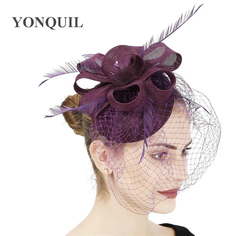 chapeau bibi avec voilette vintage