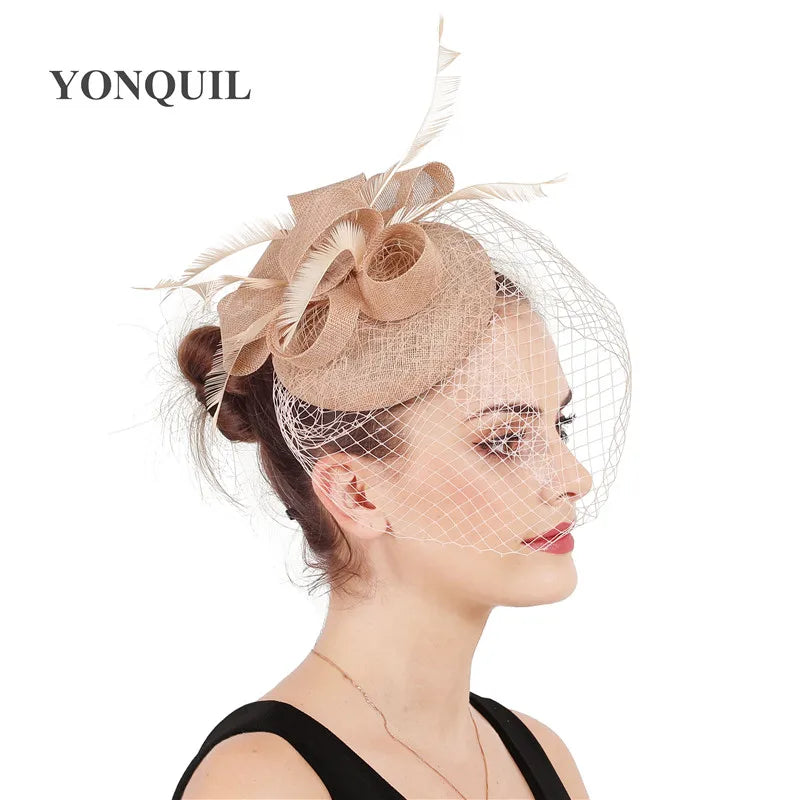 chapeau bibi avec voilette vintage