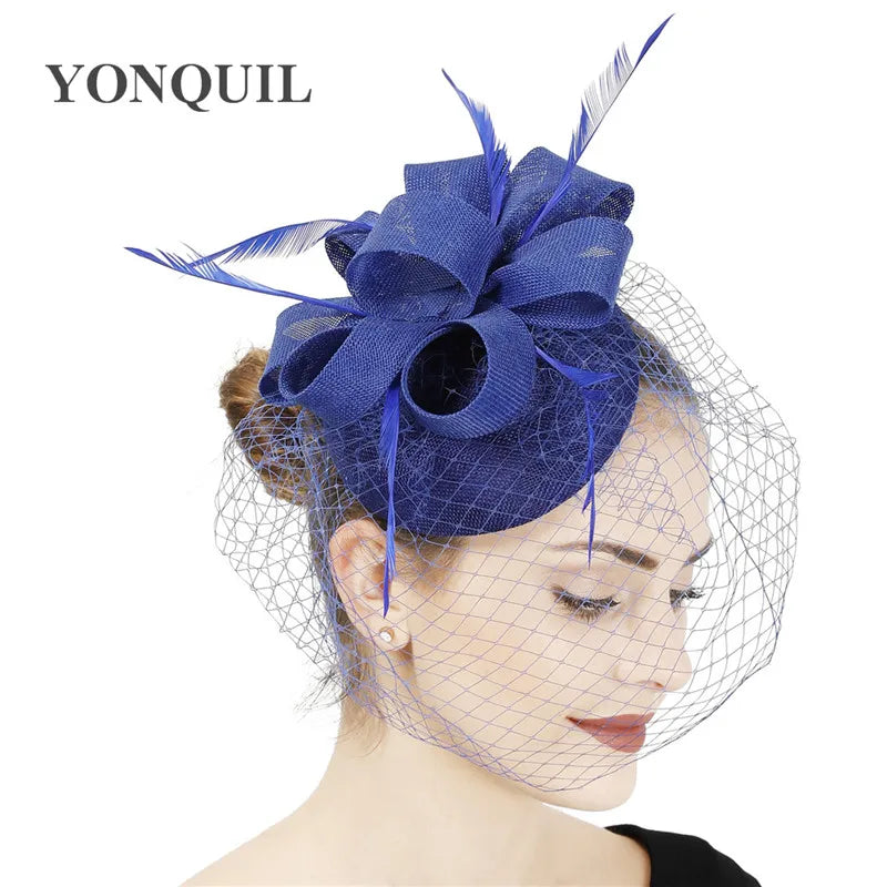 chapeau bibi avec voilette vintage