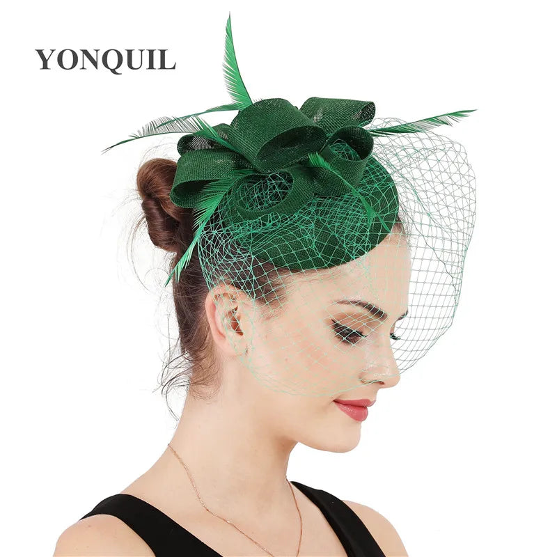 chapeau bibi avec voilette vintage
