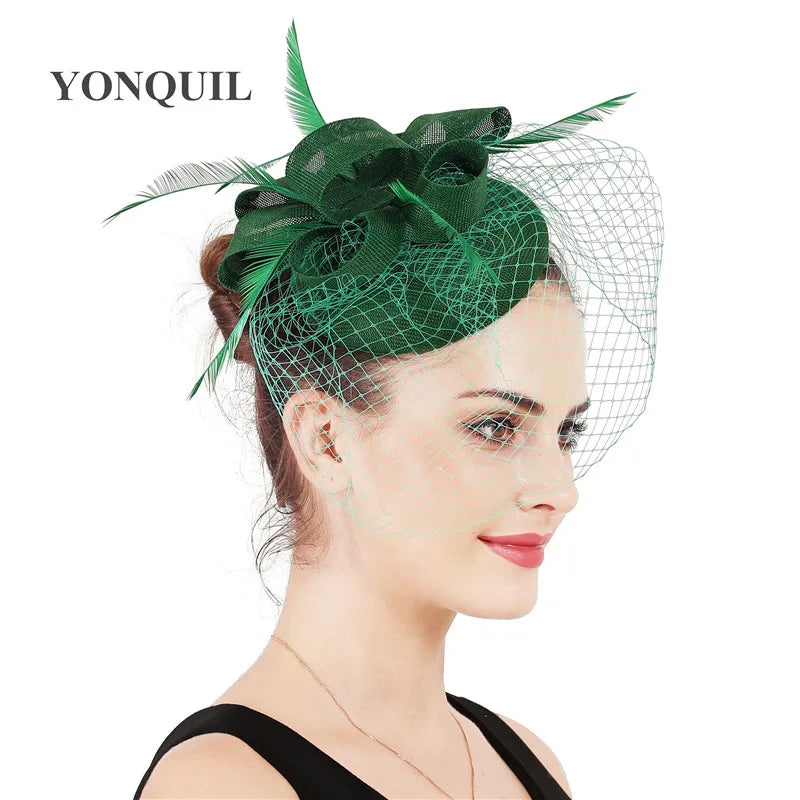 chapeau bibi avec voilette vintage