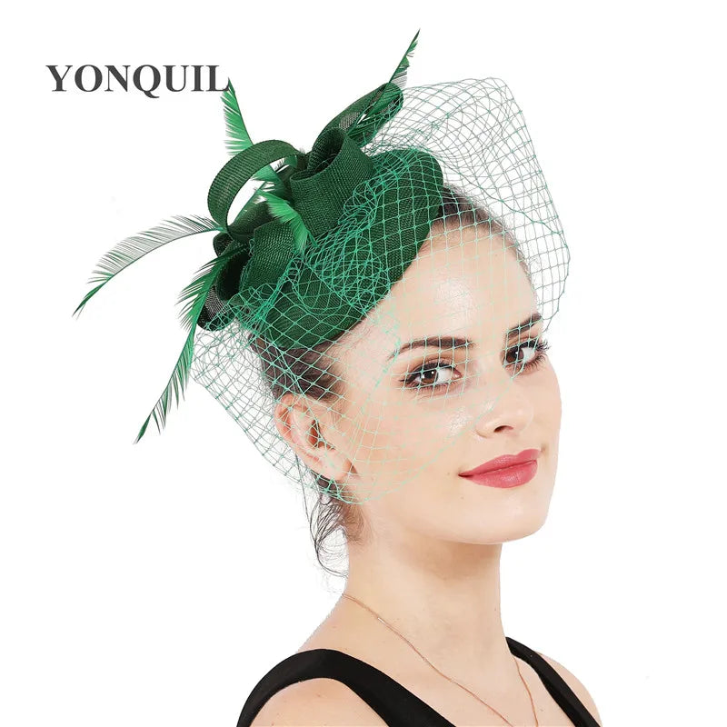 chapeau bibi avec voilette vintage