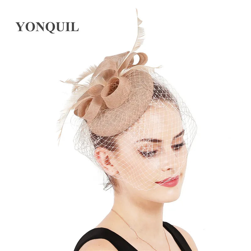 chapeau bibi avec voilette vintage