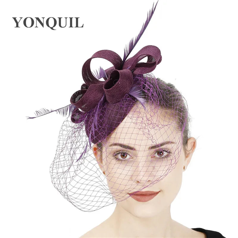 chapeau bibi avec voilette vintage
