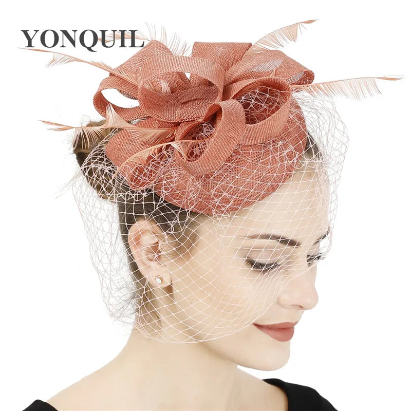 chapeau bibi avec voilette vintage