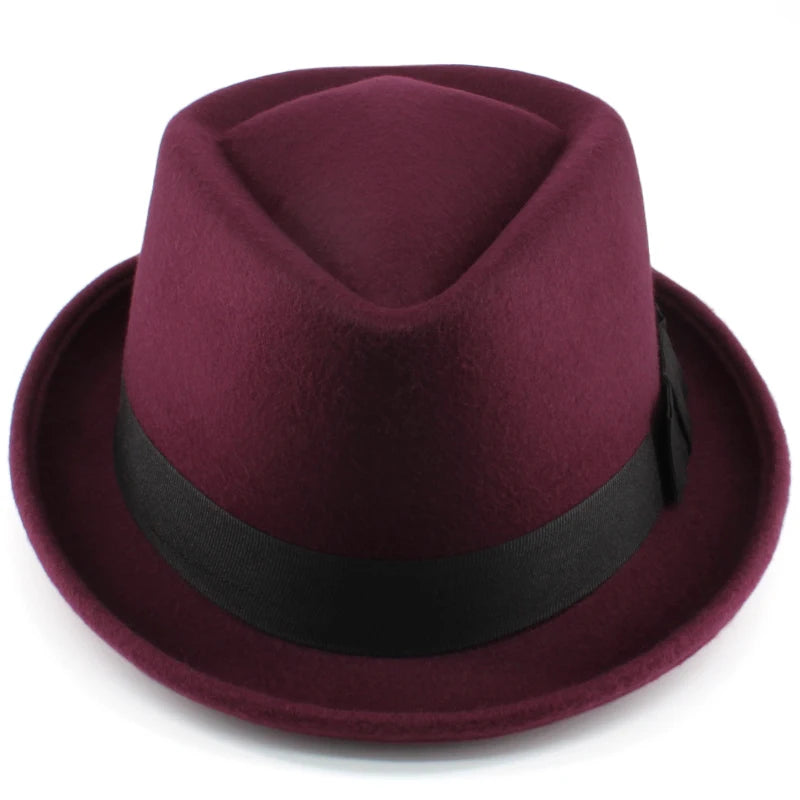 chapeau porkpie feutre vintage