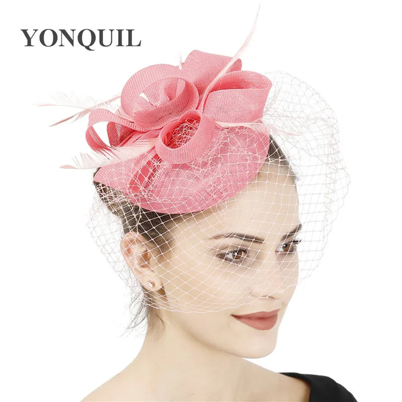 chapeau bibi avec voilette vintage