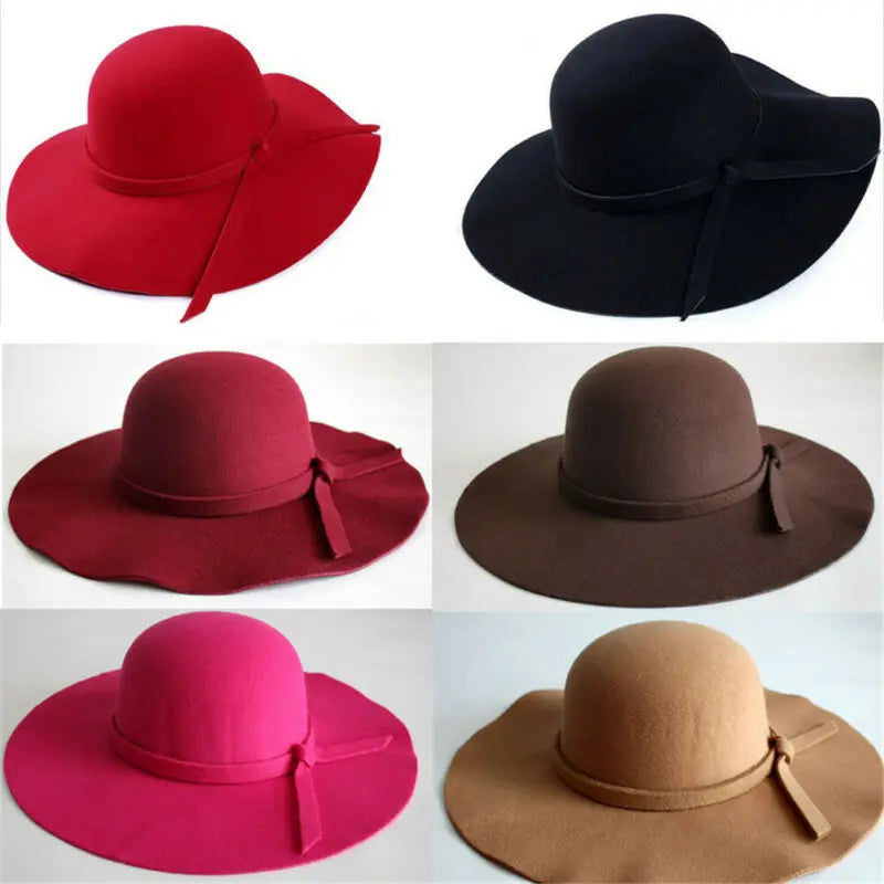chapeau femme vintage rouge