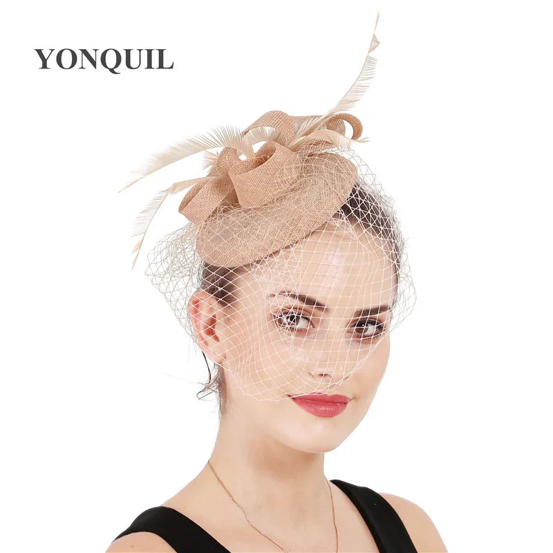 chapeau bibi avec voilette vintage