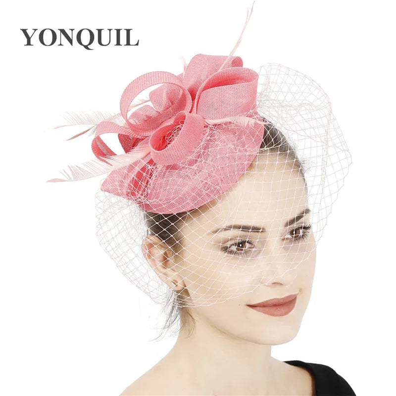 chapeau bibi avec voilette vintage