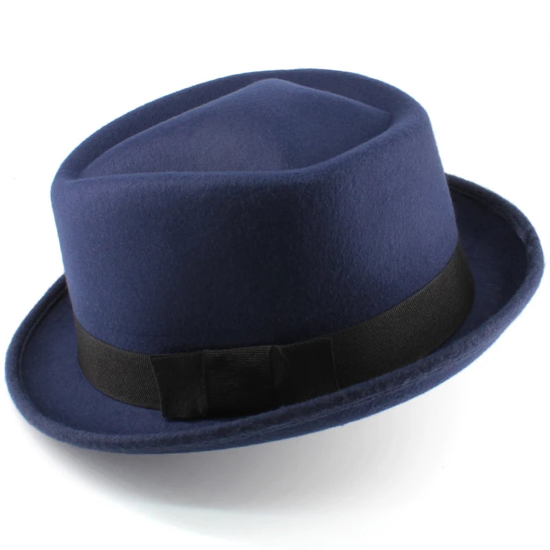 chapeau porkpie feutre vintage