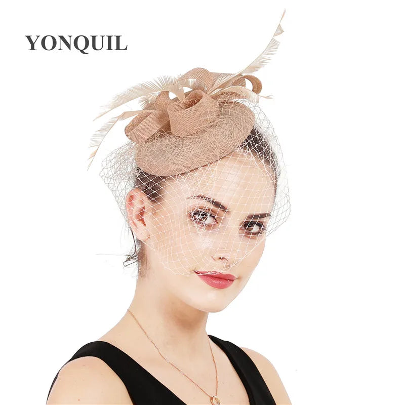 chapeau bibi avec voilette vintage