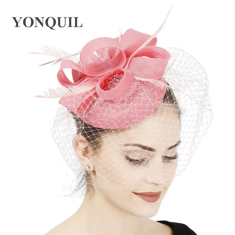 chapeau bibi avec voilette vintage