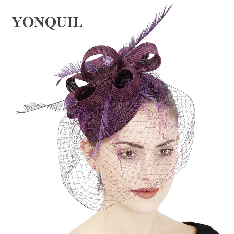 chapeau bibi avec voilette vintage