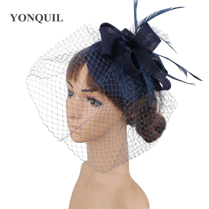 chapeau bibi avec voilette vintage