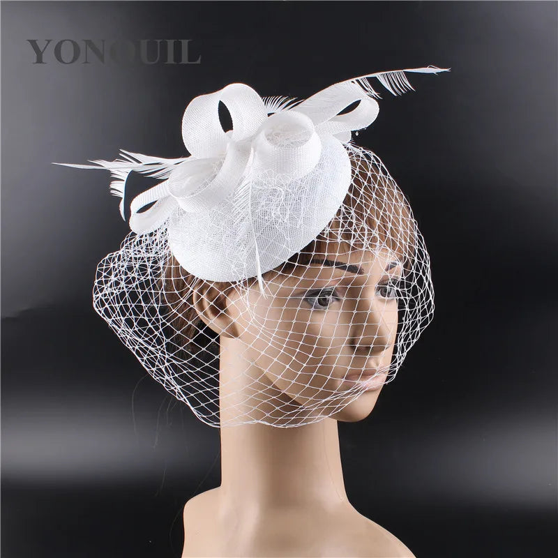 chapeau bibi avec voilette vintage