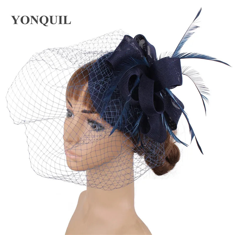 chapeau bibi avec voilette vintage