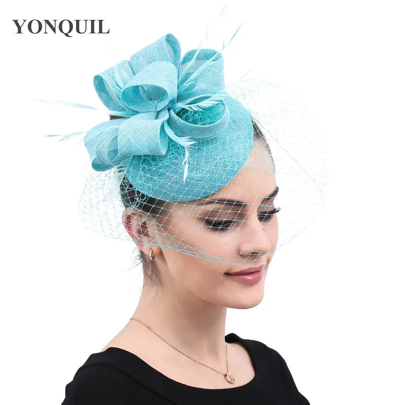 chapeau bibi avec voilette vintage
