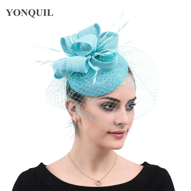chapeau bibi avec voilette vintage