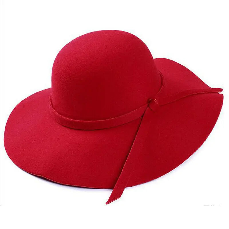 chapeau femme vintage rouge