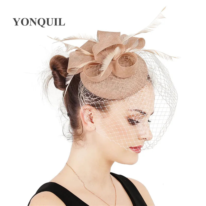 chapeau bibi avec voilette vintage