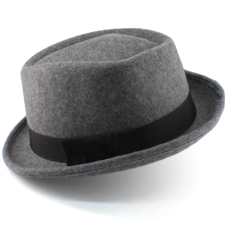 chapeau porkpie feutre vintage