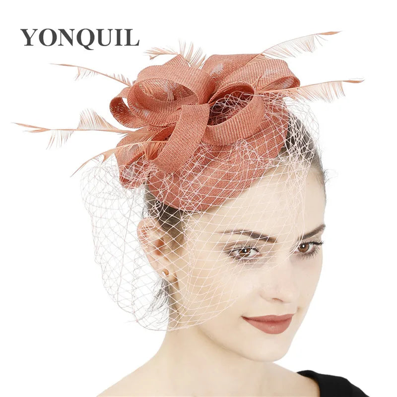 chapeau bibi avec voilette vintage