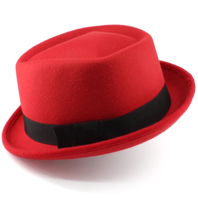 chapeau porkpie feutre vintage