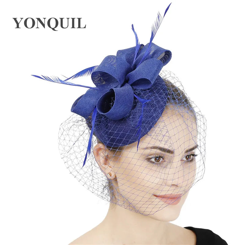 chapeau bibi avec voilette vintage