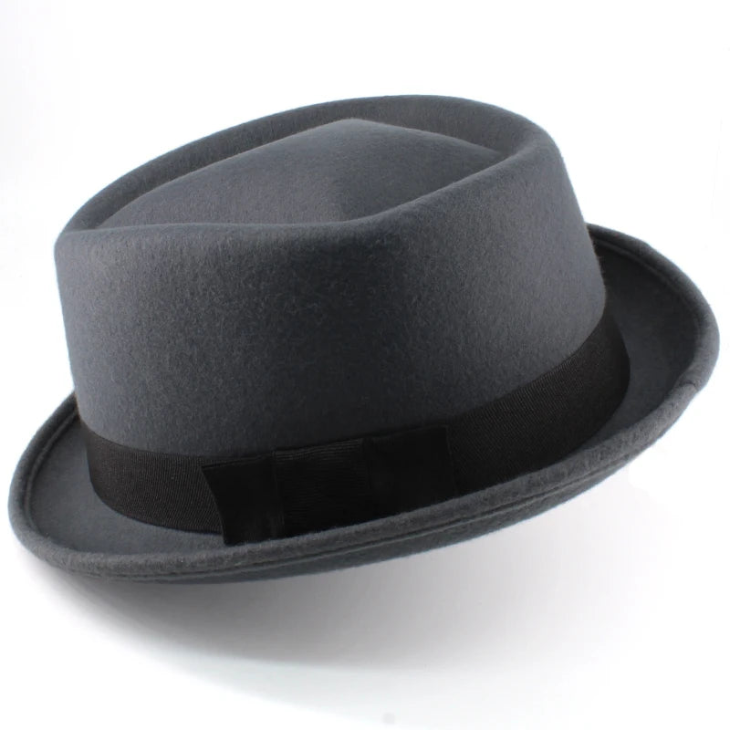 chapeau porkpie feutre vintage