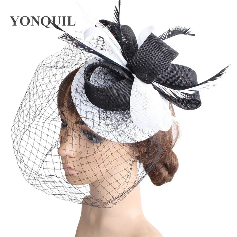 chapeau bibi avec voilette vintage