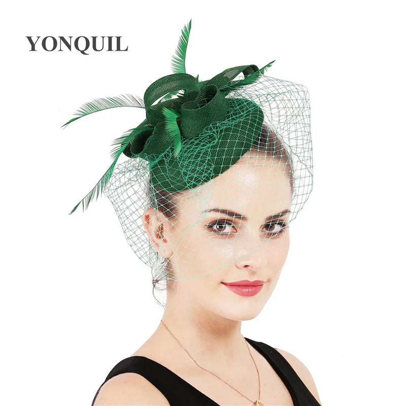 chapeau bibi avec voilette vintage