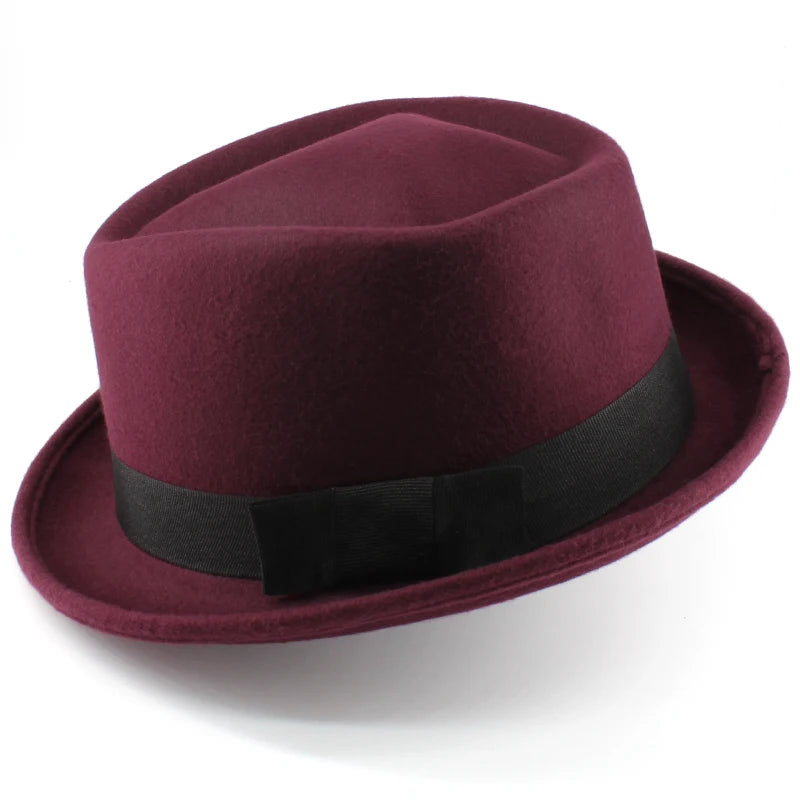 chapeau porkpie feutre vintage