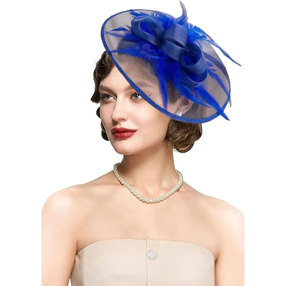 chapeau à plumes vintage