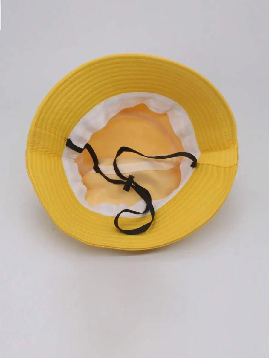 Chapeau RTL vintage bob jaune