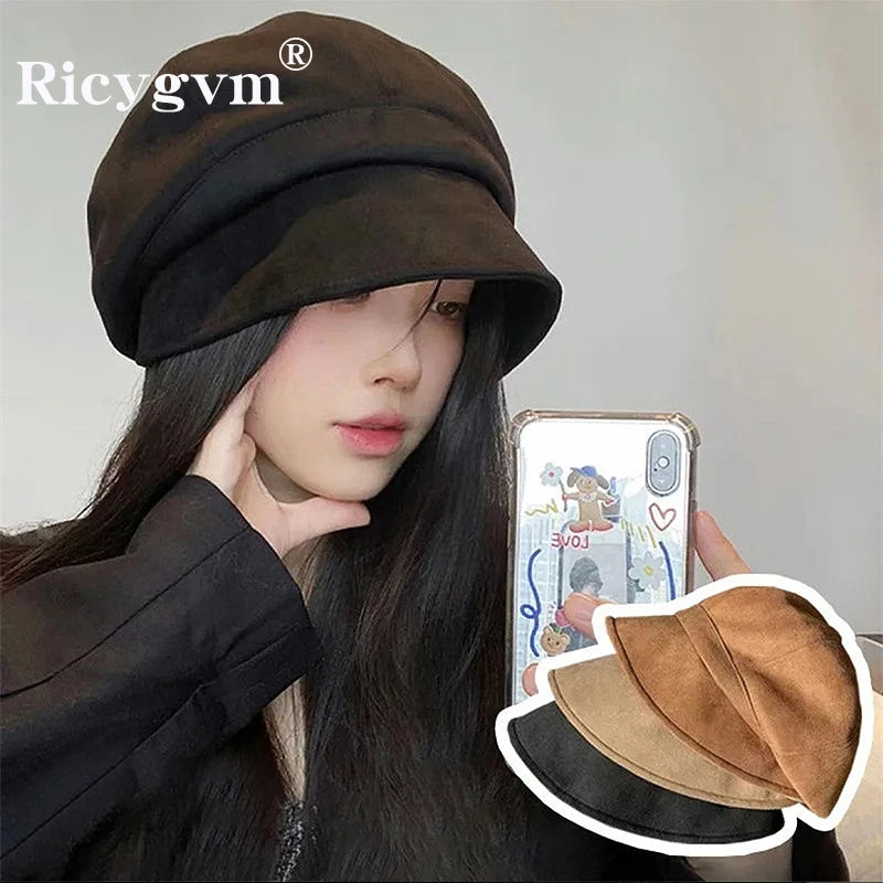 chapeau femme  vintage velour souple
