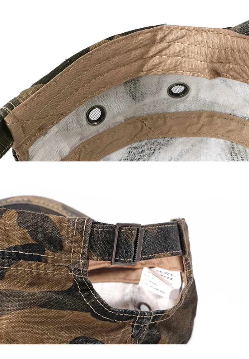 chapeau camouflage vintage