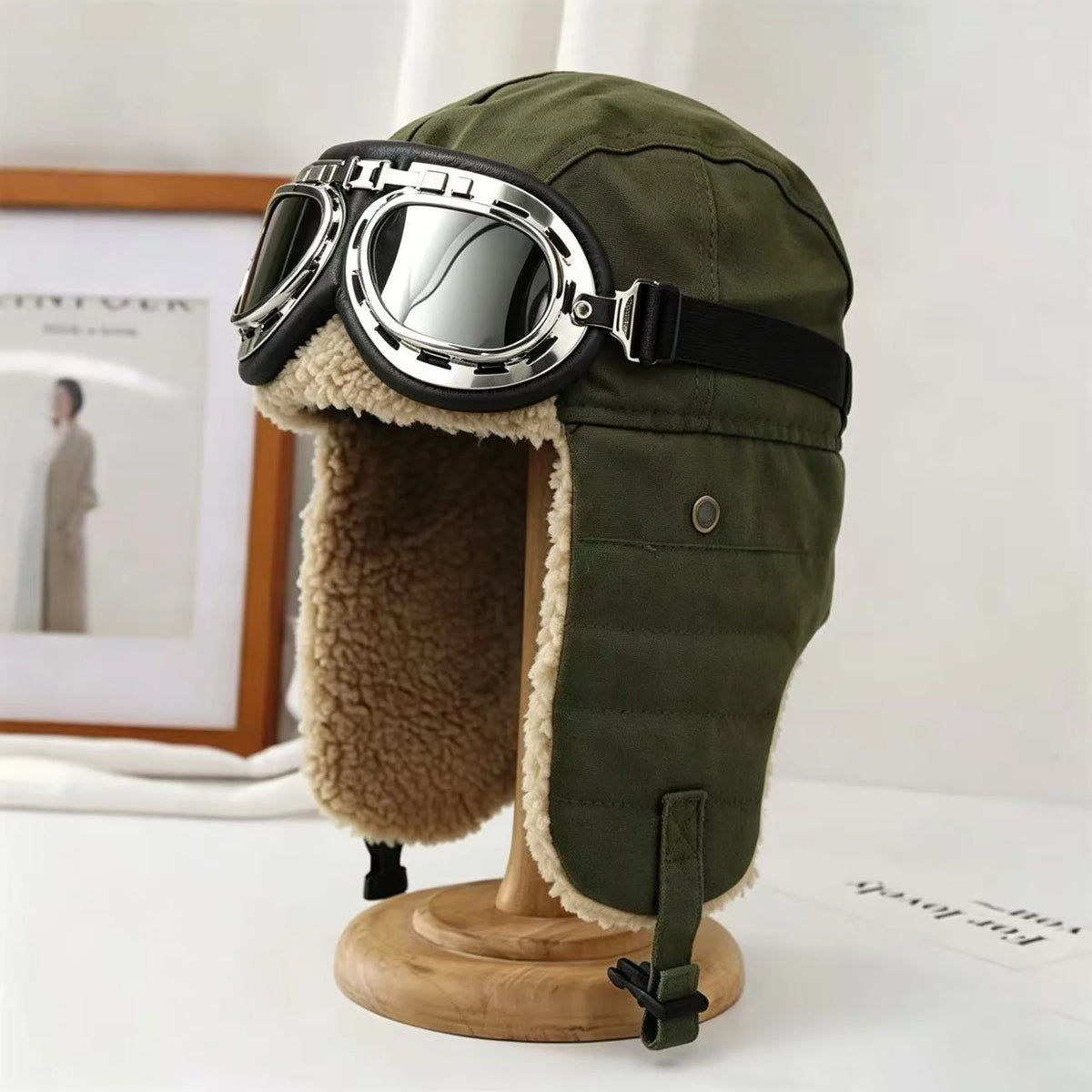chapeau aviateur vintage