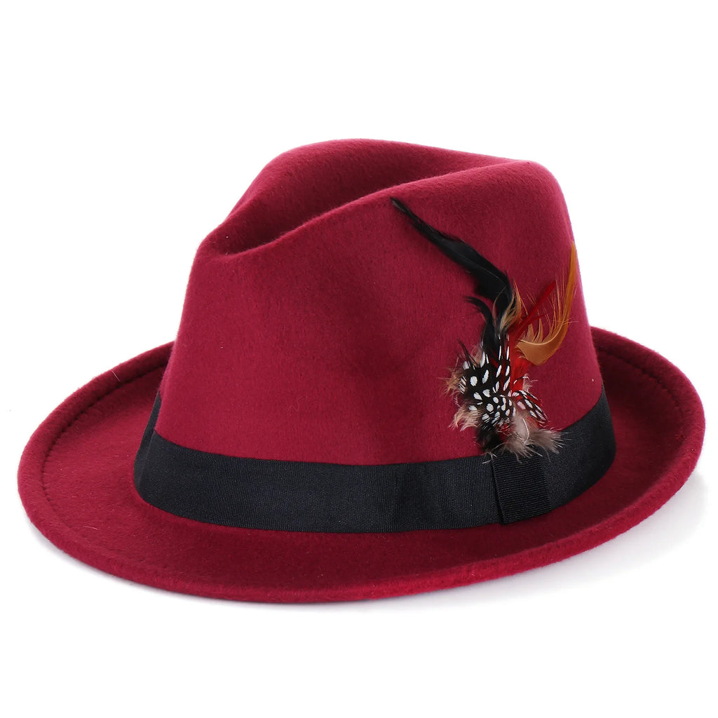 chapeau triby gris vintage brodé gangster