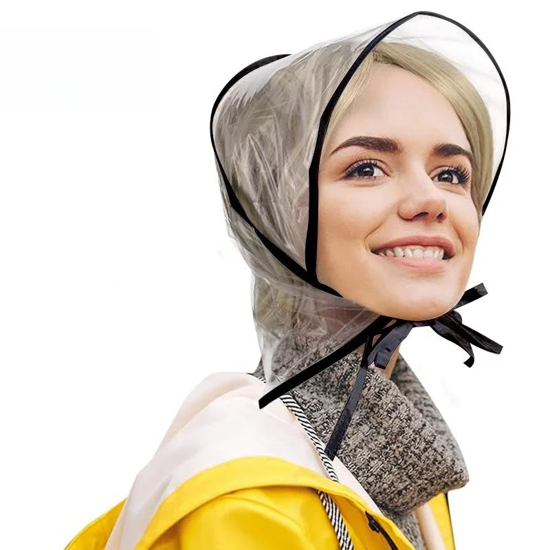 chapeau de pluie plastique vintage