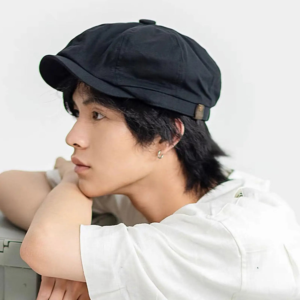 chapeau gavroche en coton vintage