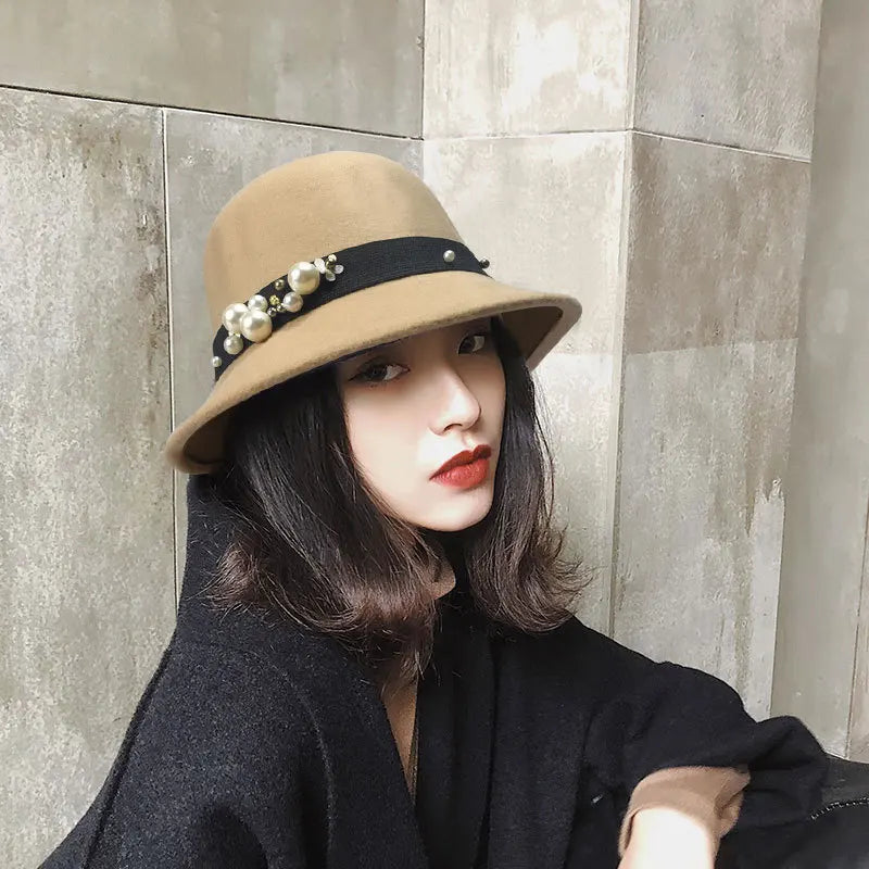 chapeau femme vintage rouge