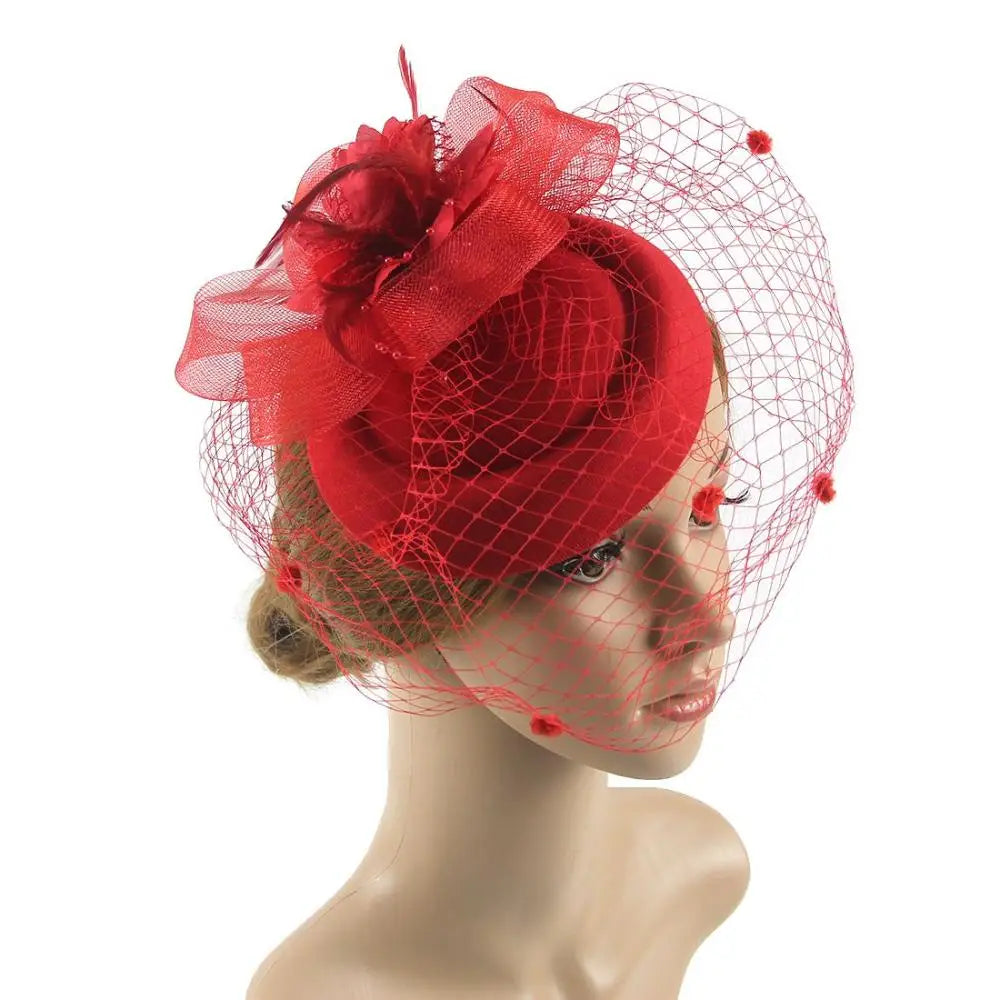chapeau pin up vintage bleu marine