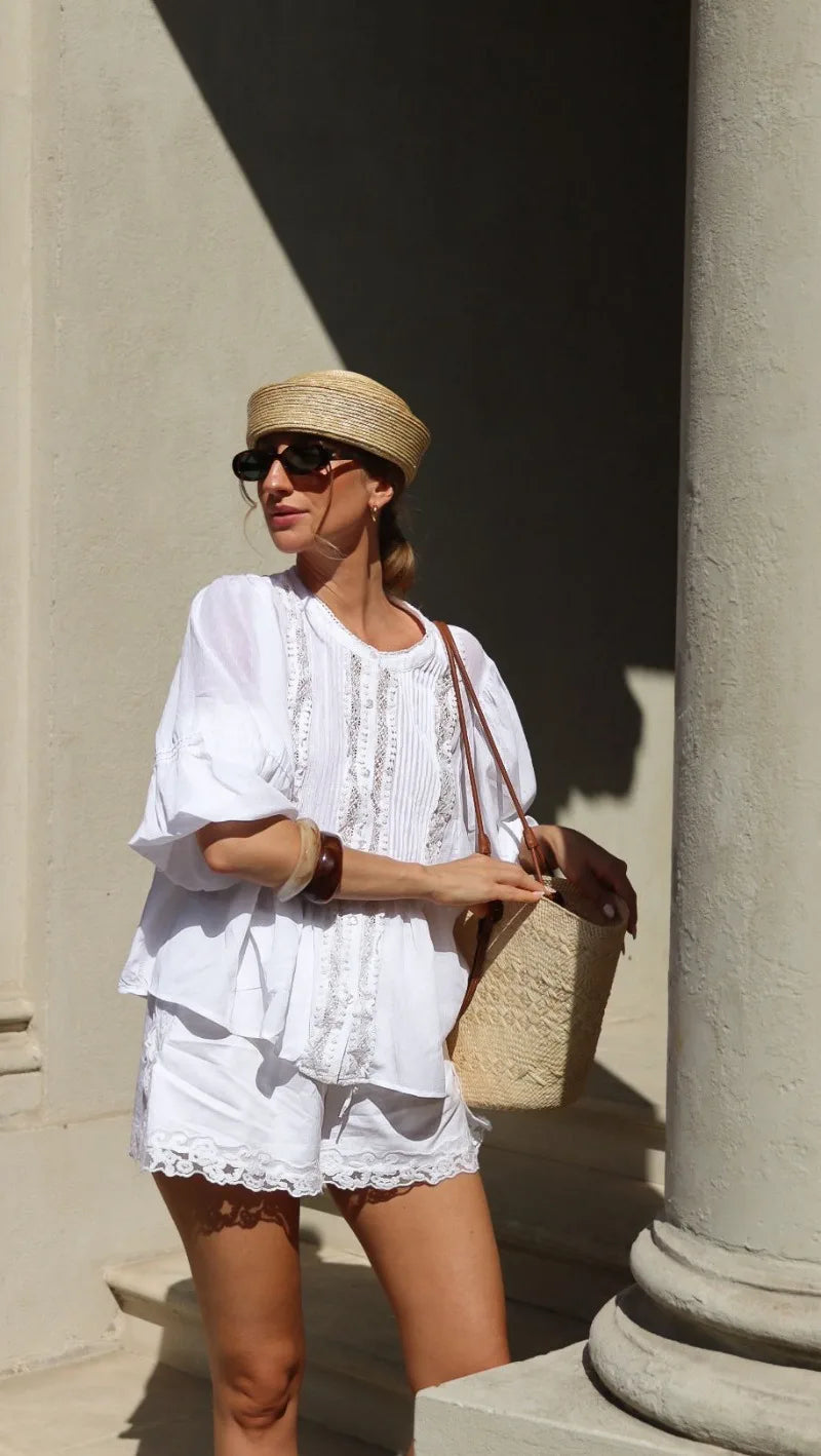 chapeau bibi en paille naturelle vintage