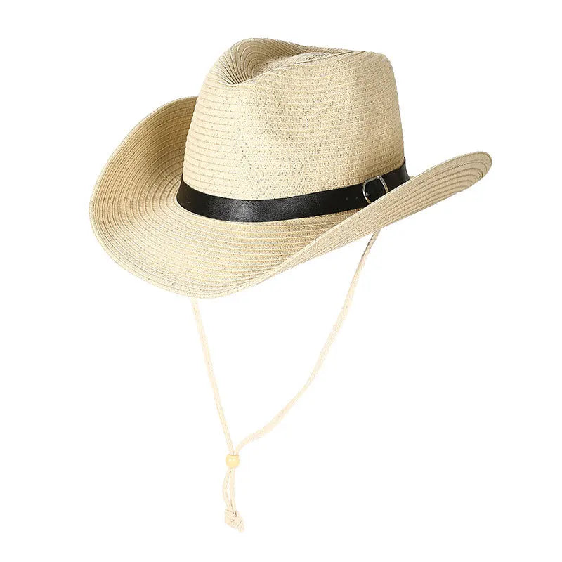 chapeau de cowboy en paille vintage