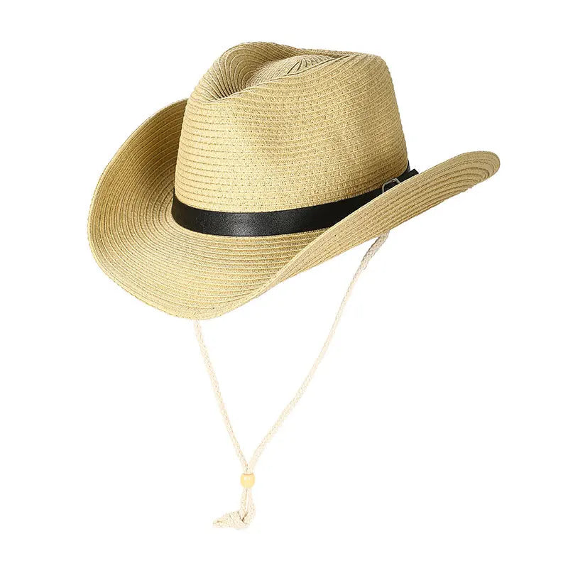 chapeau de cowboy en paille vintage