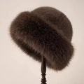 chapeau mongol en peluche vintage