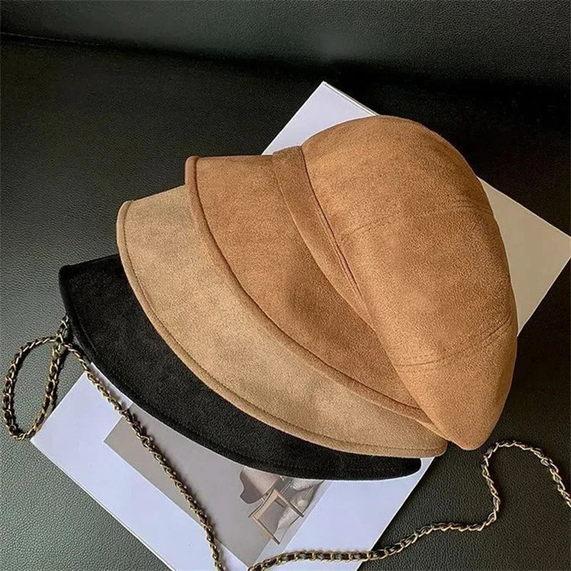 chapeau femme  vintage velour souple